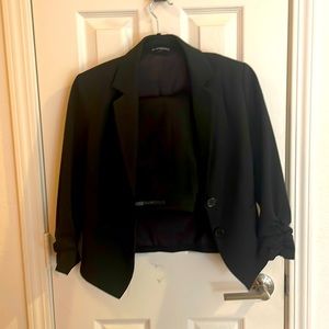 Express Suit Jacket and Belted Pencil Skirt